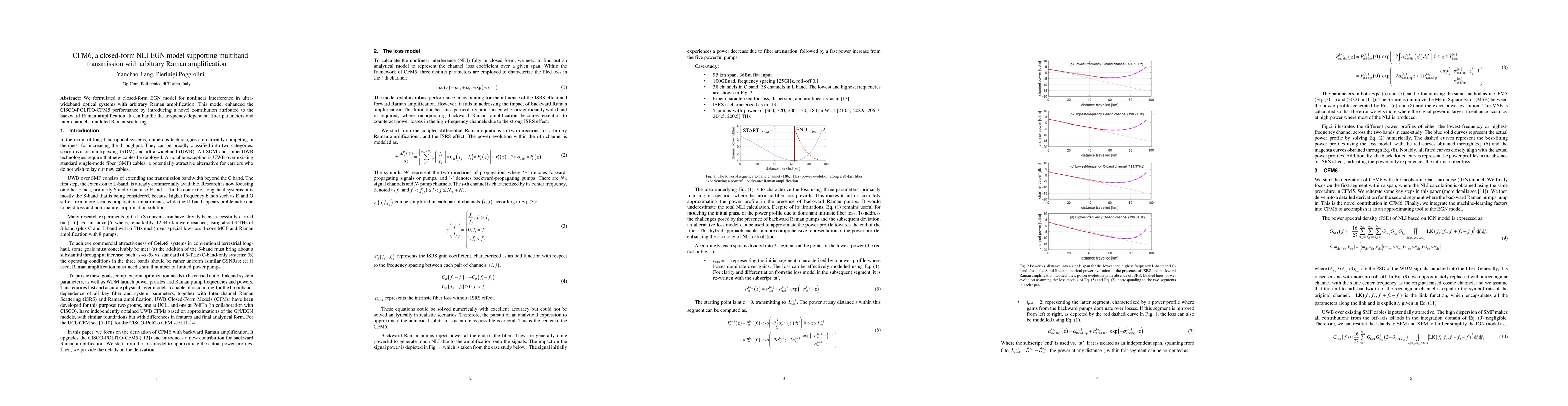 Thumbnail for CFM6, a closed-form NLI EGN model supporting multiband transmission with
  arbitrary Raman amplification