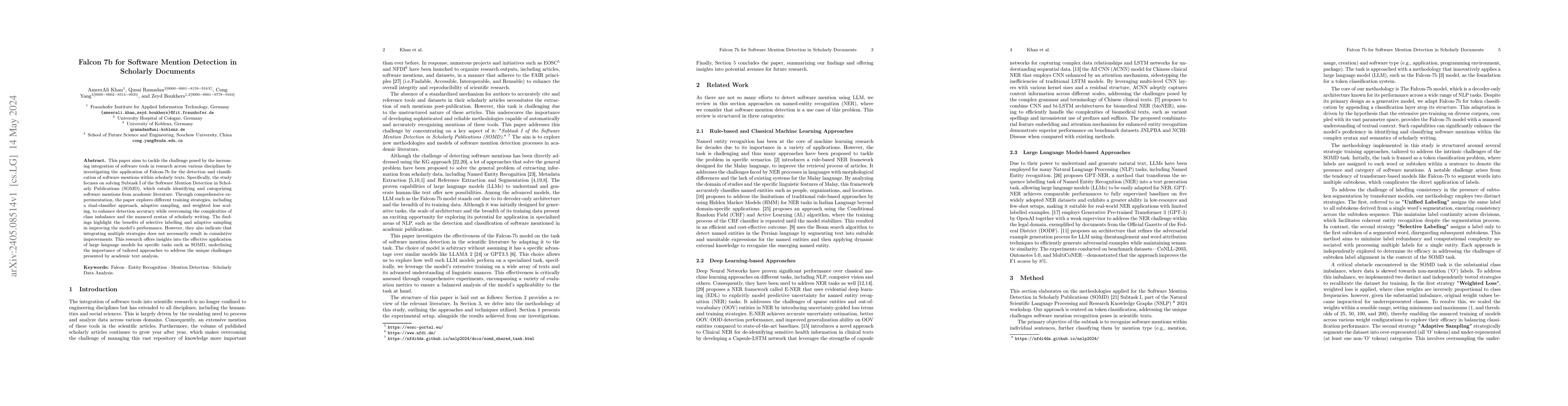 Thumbnail for Falcon 7b for Software Mention Detection in Scholarly Documents
