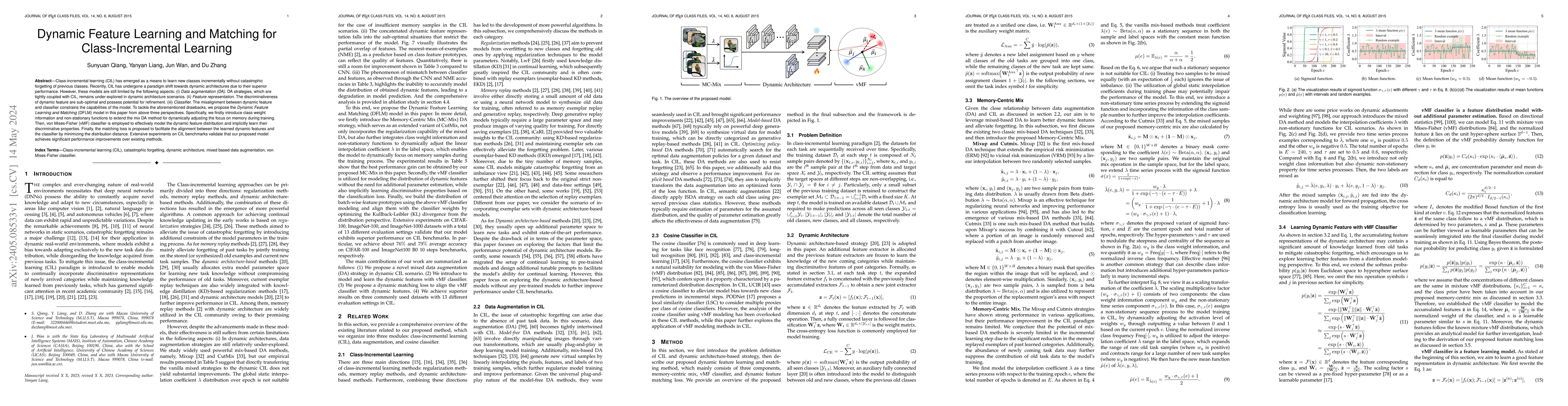 Thumbnail for Dynamic Feature Learning and Matching for Class-Incremental Learning