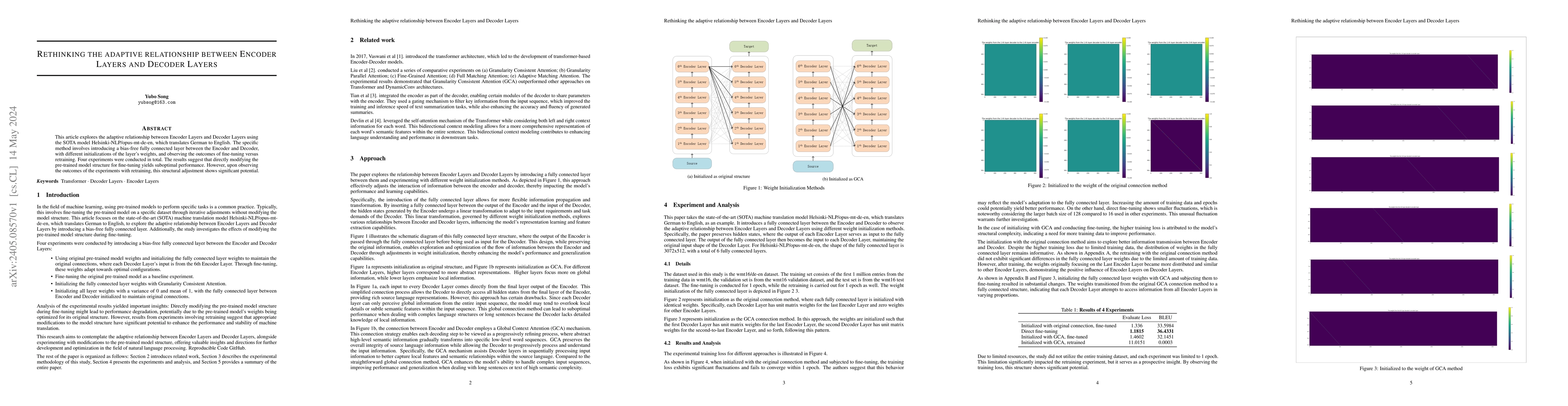 Thumbnail for Rethinking the adaptive relationship between Encoder Layers and Decoder
  Layers