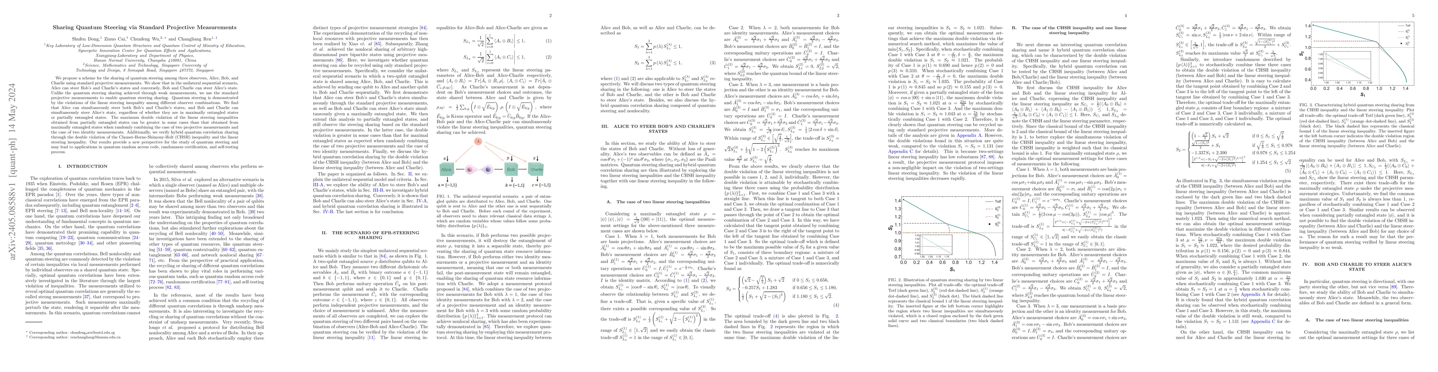 Thumbnail for Sharing Quantum Steering via Standard Projective Measurements