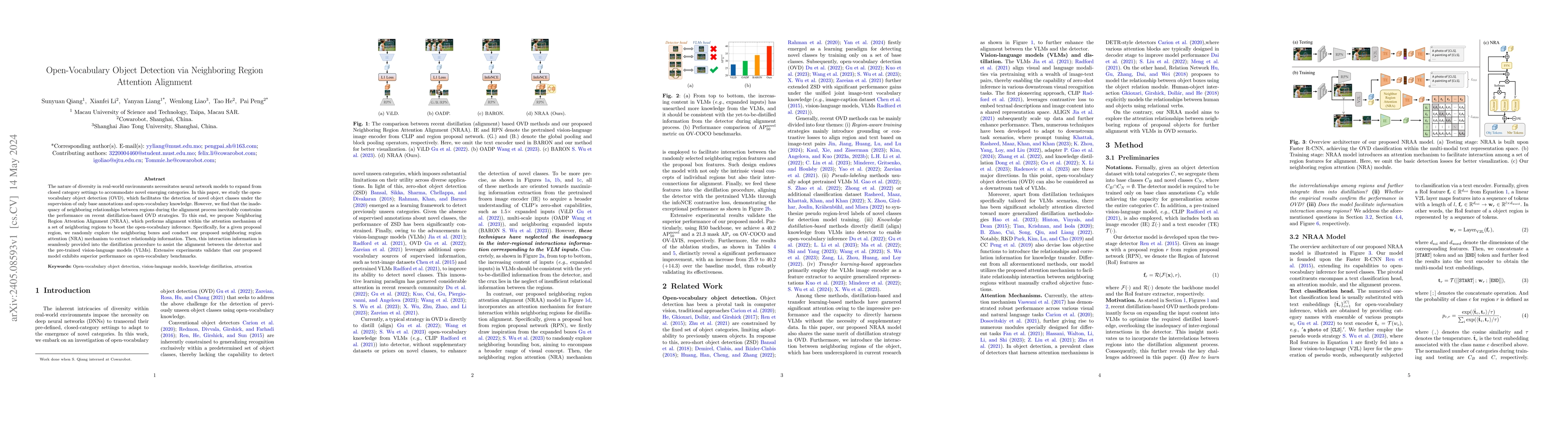 Thumbnail for Open-Vocabulary Object Detection via Neighboring Region Attention
  Alignment