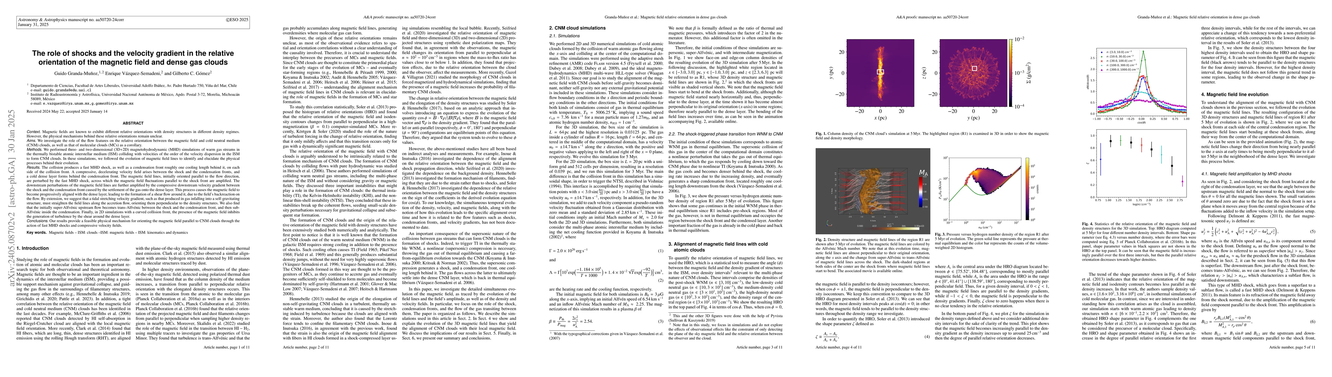 Thumbnail for The physical mechanism behind magnetic field alignment in interstellar
  clouds