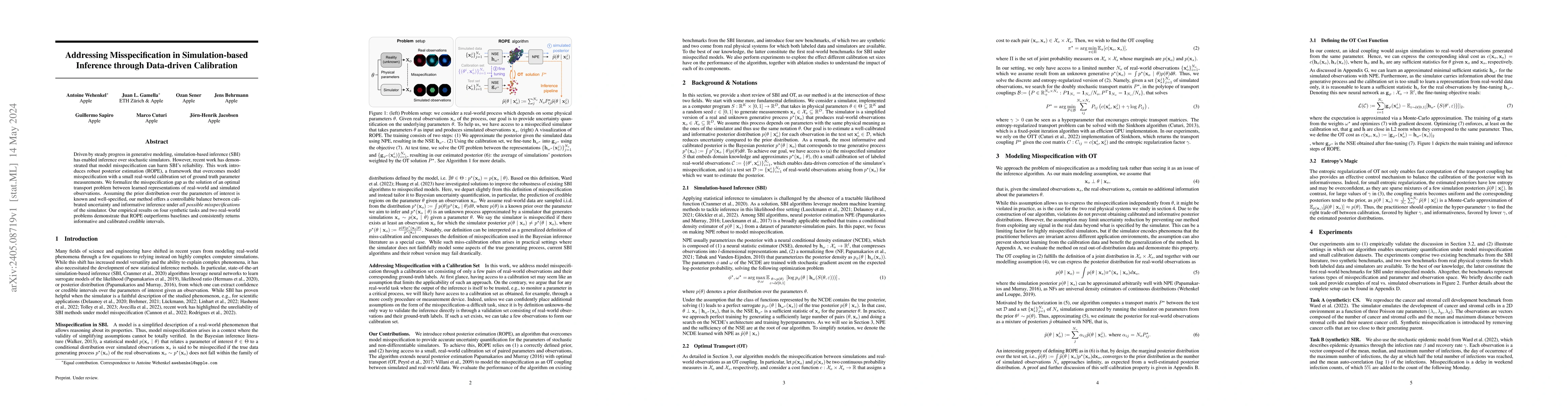 Thumbnail for Addressing Misspecification in Simulation-based Inference through
  Data-driven Calibration