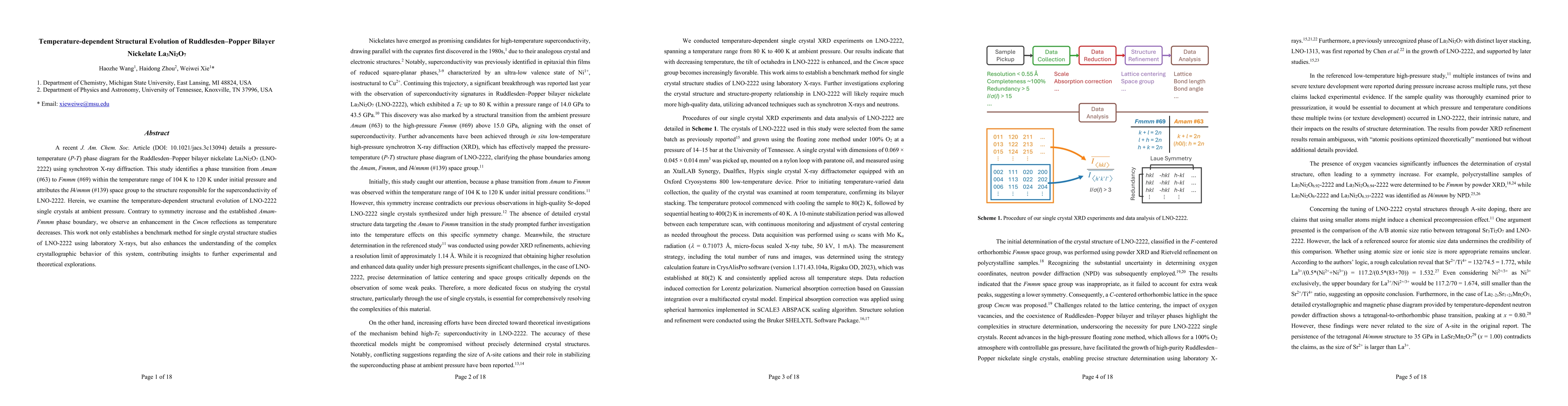 Thumbnail for Temperature-dependent Structural Evolution of Ruddlesden-Popper Bilayer
  Nickelate La$_3$Ni$_2$O$_7$