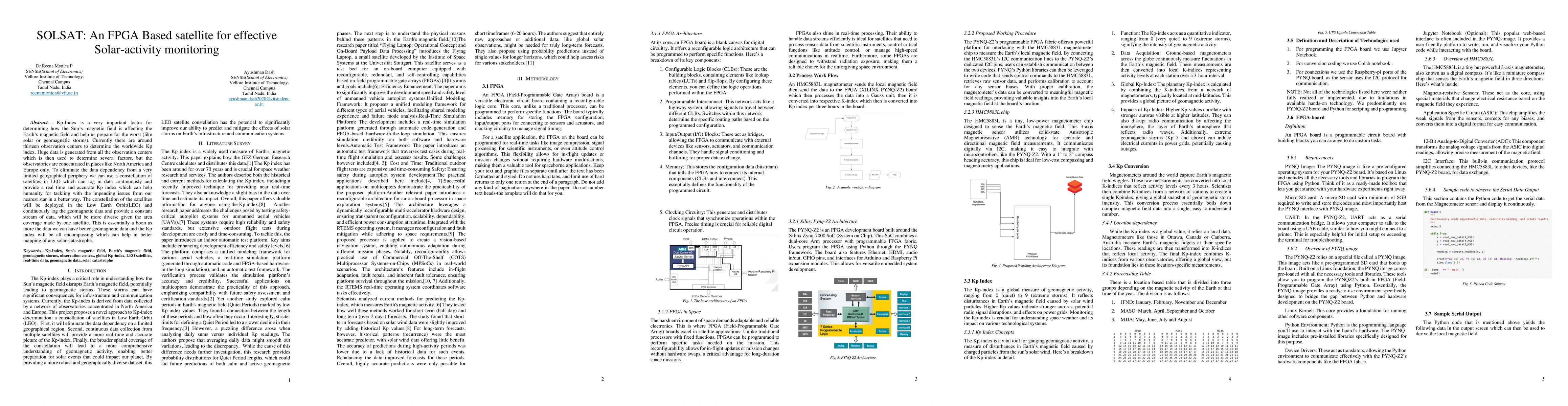 Thumbnail for SOLSAT: An FPGA Based satellite for effective Solar-activity monitoring