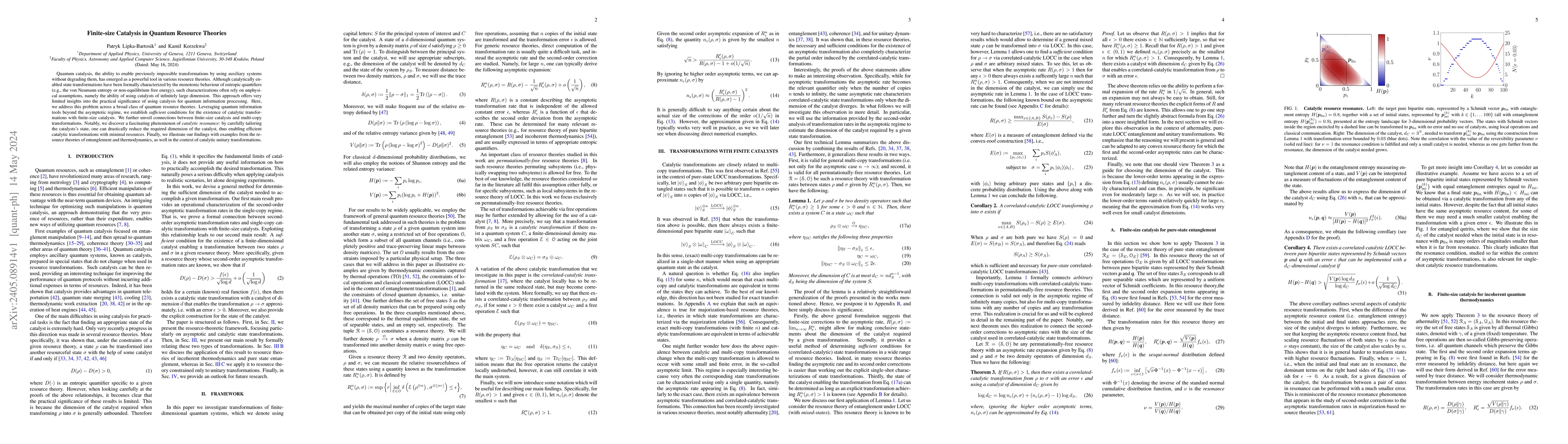 Thumbnail for Finite-size catalysis in quantum resource theories