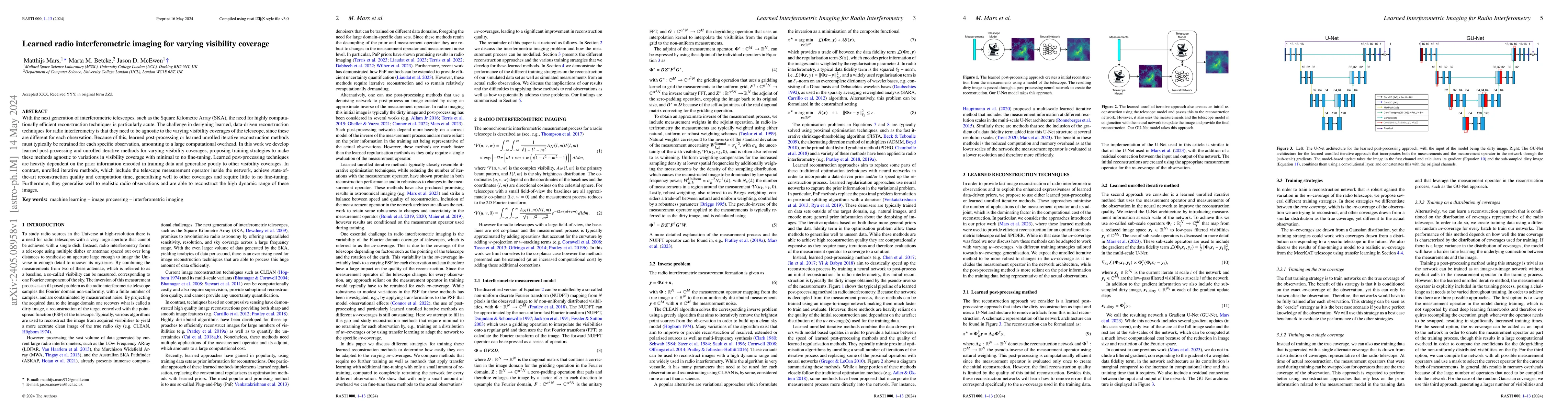 Thumbnail for Learned radio interferometric imaging for varying visibility coverage