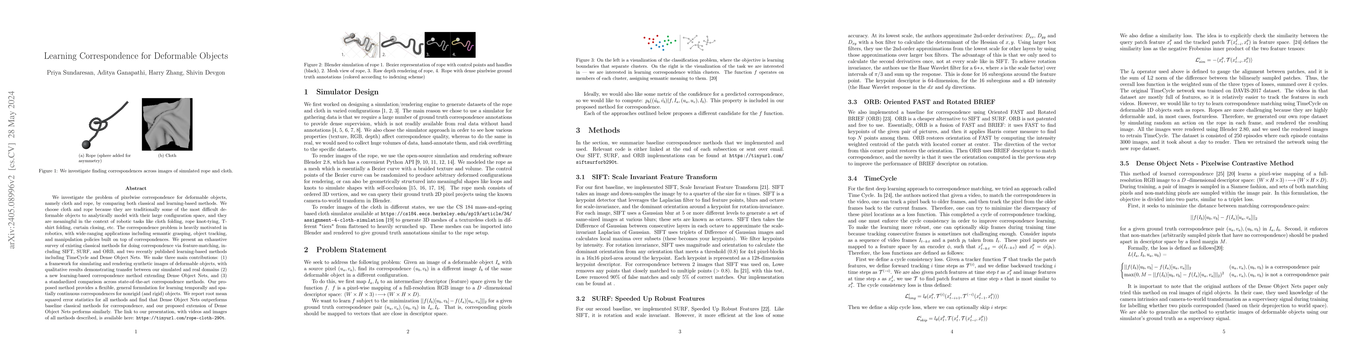 Thumbnail for Learning Correspondence for Deformable Objects