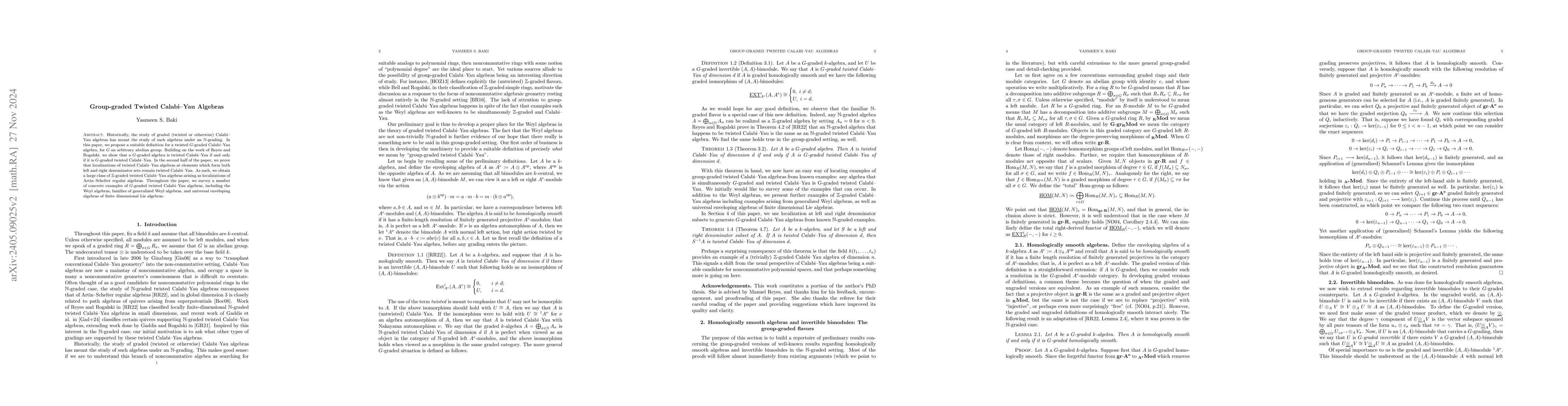 Thumbnail for Group-Graded Twisted Calabi-Yau Algebras