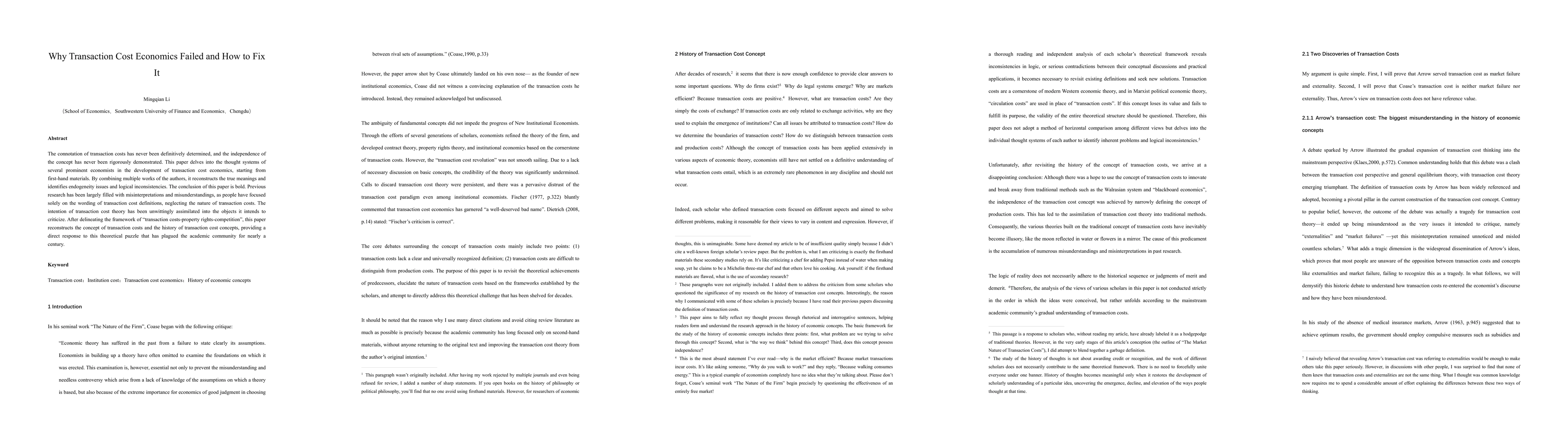 Thumbnail for Why Transaction Cost Economics Failed and How to Fix It