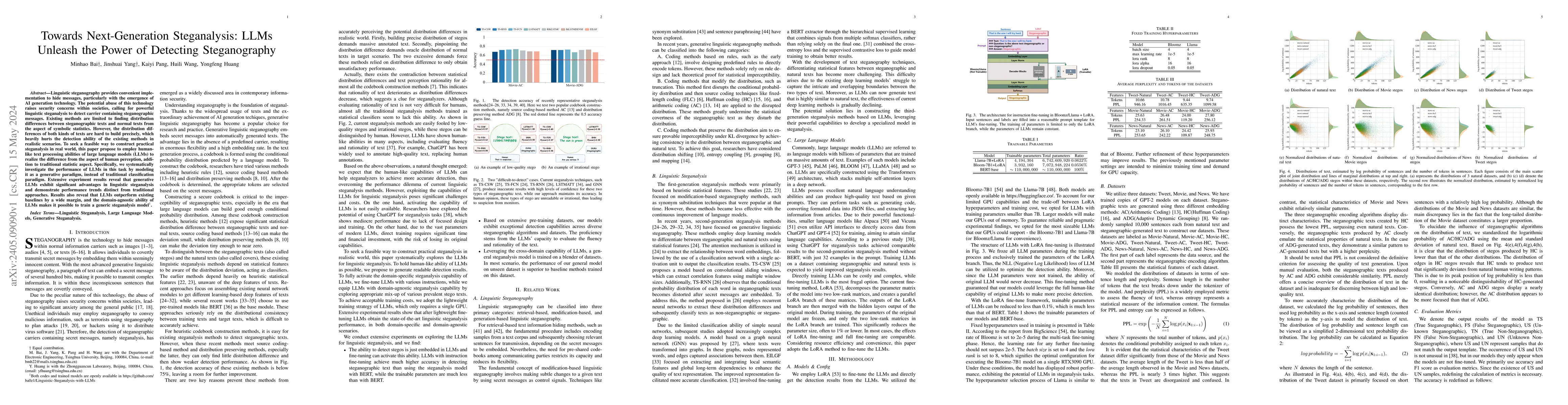 Thumbnail for Towards Next-Generation Steganalysis: LLMs Unleash the Power of
  Detecting Steganography