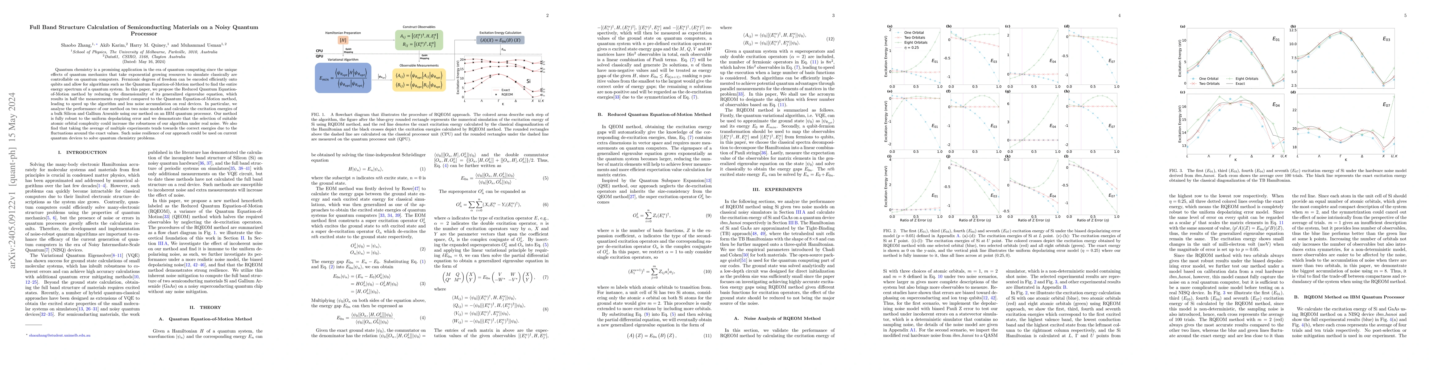 Thumbnail for Full Band Structure Calculation of Semiconducting Materials on a Noisy
  Quantum Processor