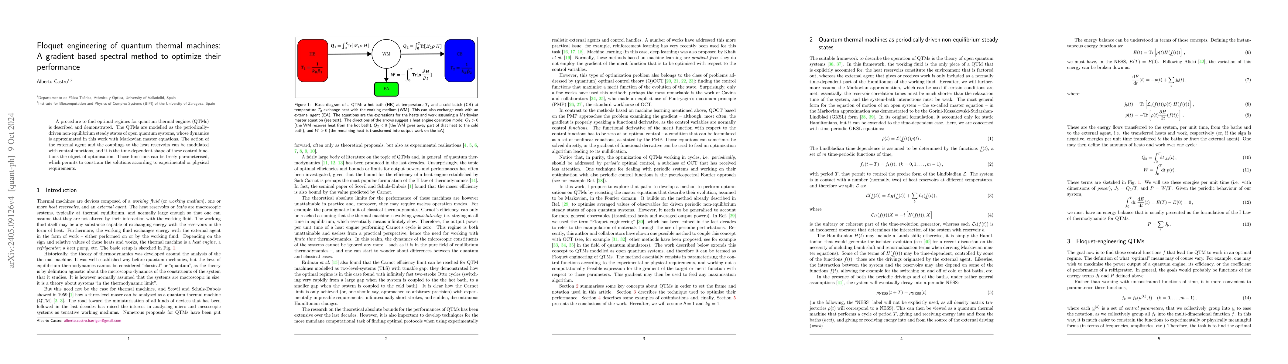 Thumbnail for Floquet engineering of quantum thermal machines: A gradient-based
  procedure to optimize their performance