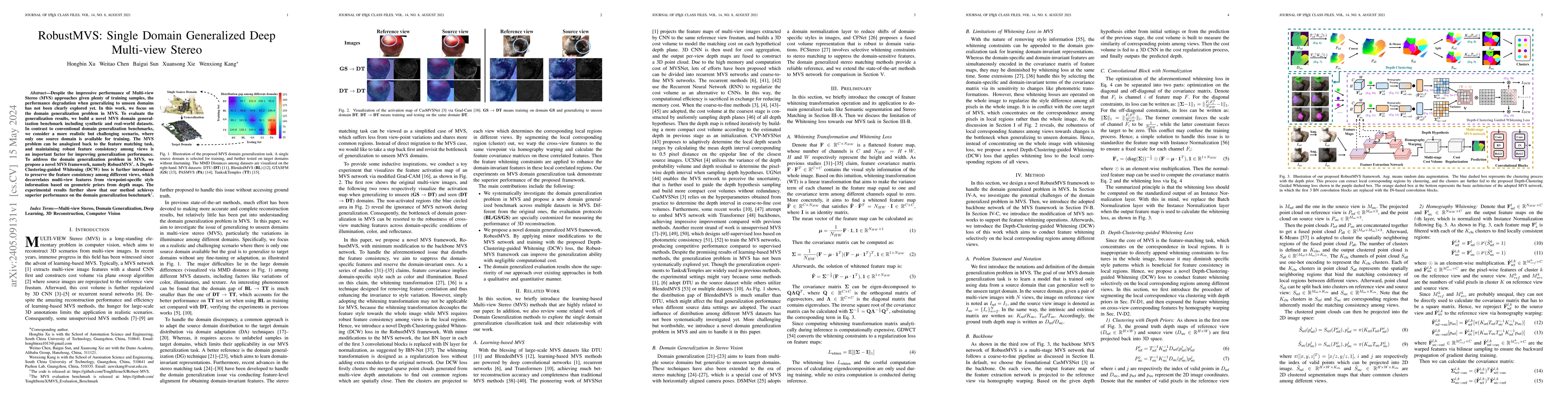 Thumbnail for RobustMVS: Single Domain Generalized Deep Multi-view Stereo
