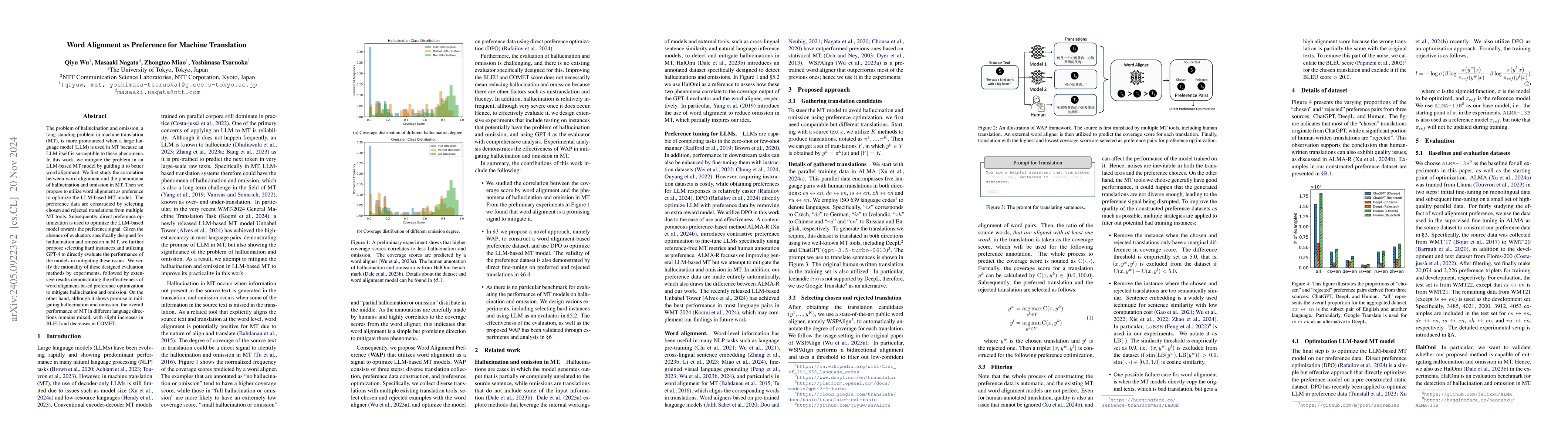 Thumbnail for Word Alignment as Preference for Machine Translation