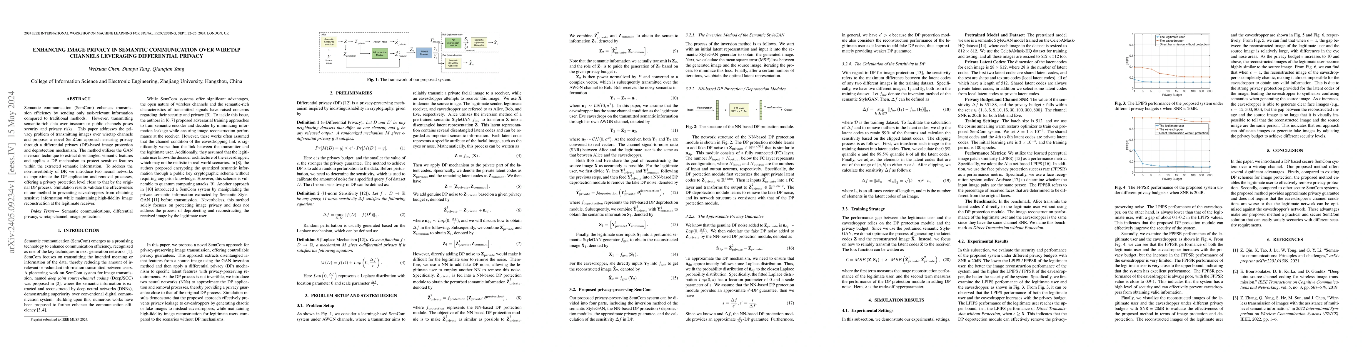 Thumbnail for Enhancing Image Privacy in Semantic Communication over Wiretap Channels
  leveraging Differential Privacy