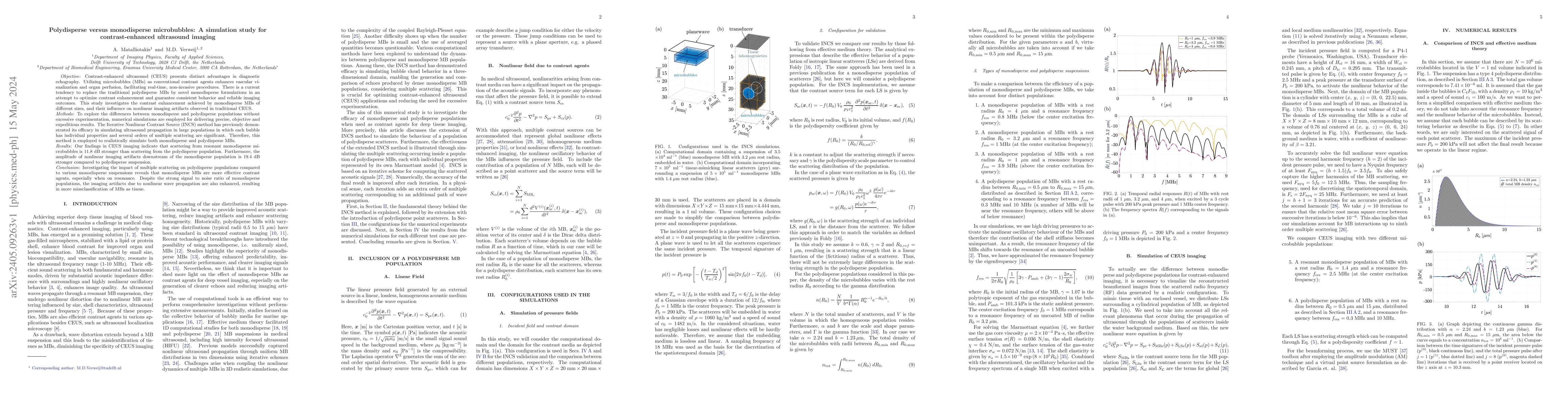 Thumbnail for Polydisperse versus monodisperse microbubbles: A simulation study for
  contrast-enhanced ultrasound imaging