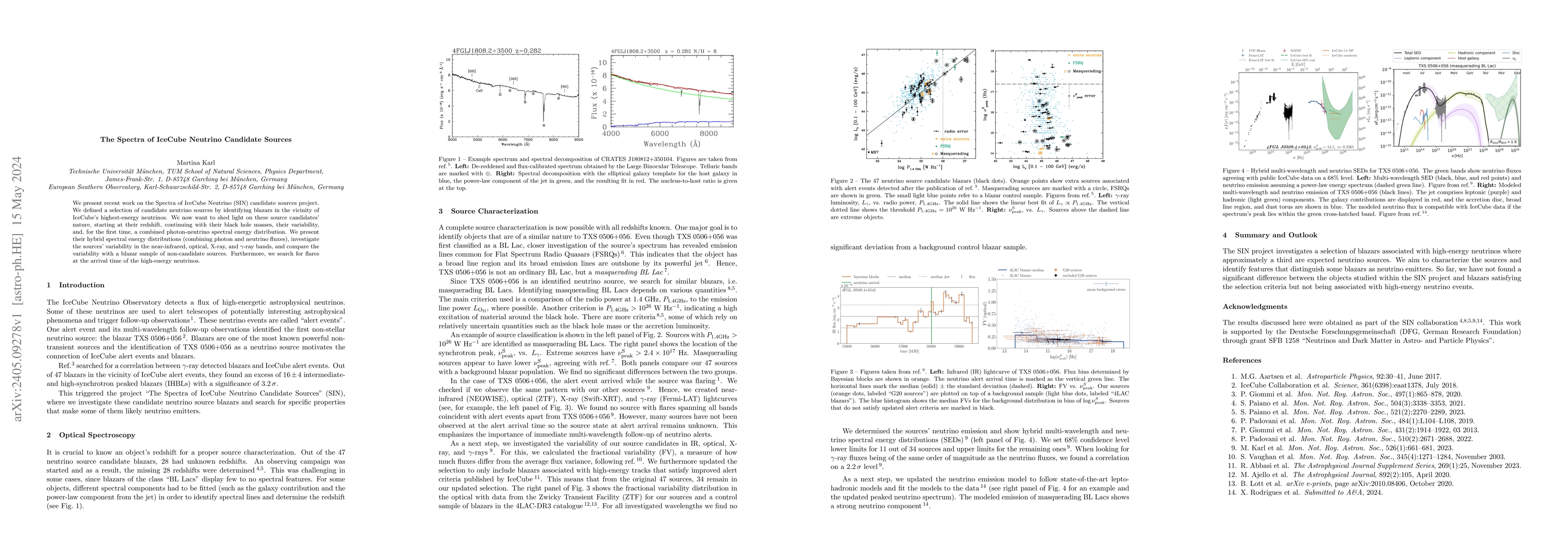 Thumbnail for The Spectra of IceCube Neutrino Candidate Sources