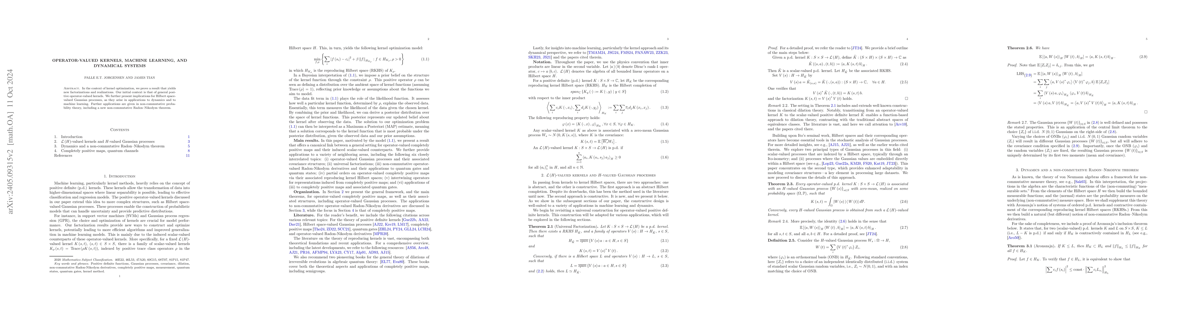 Thumbnail for Positive operator-valued kernels and non-commutative probability