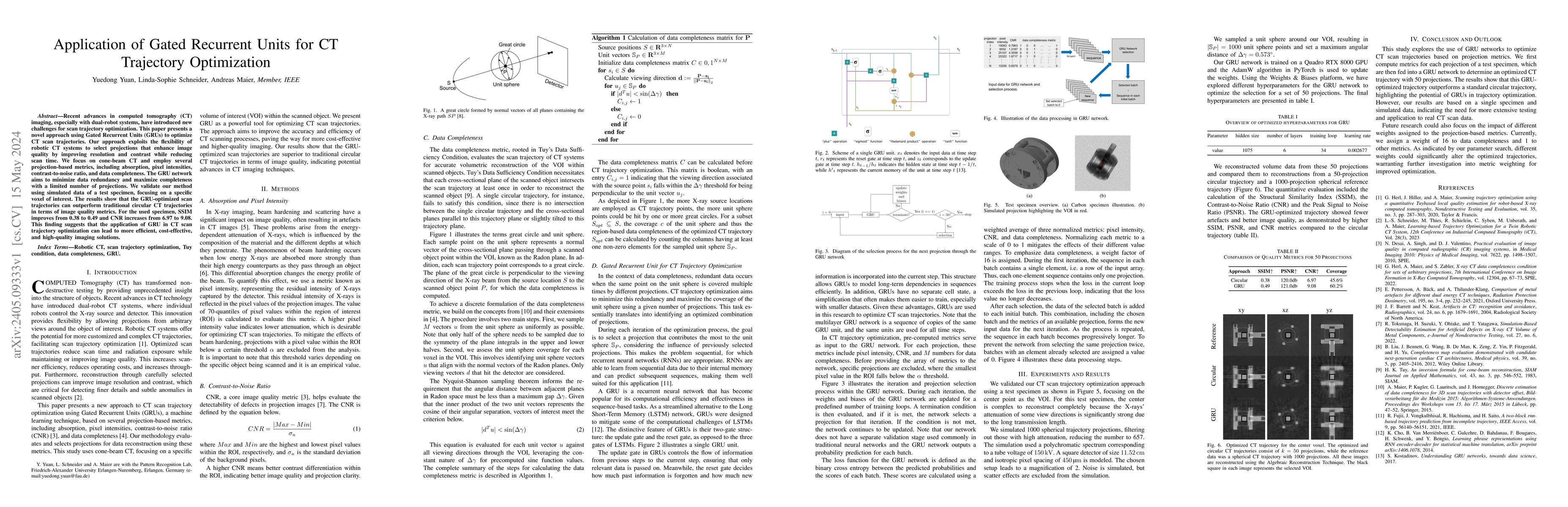 Thumbnail for Application of Gated Recurrent Units for CT Trajectory Optimization