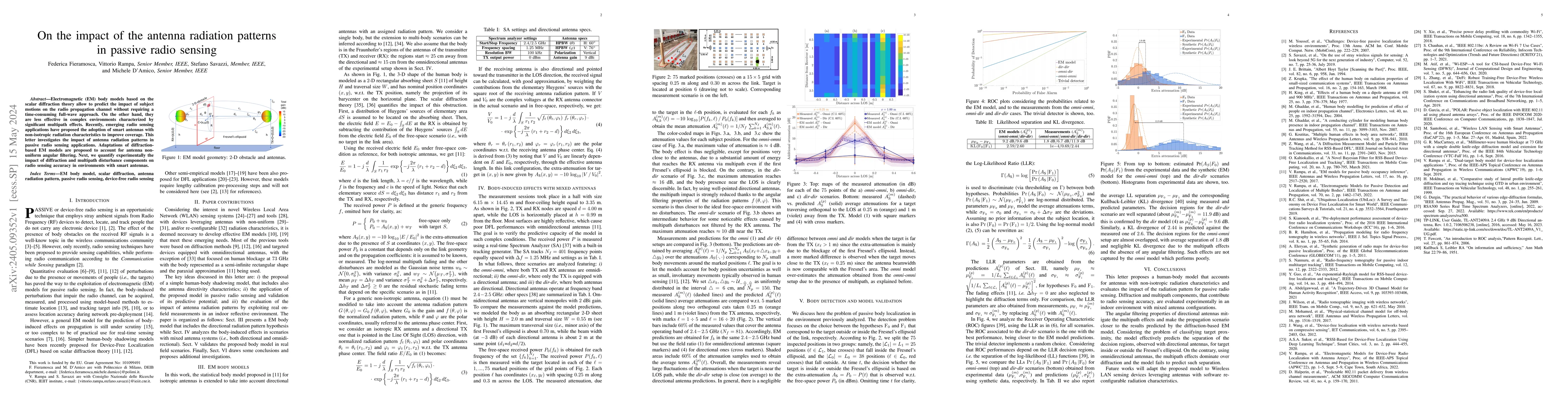 Thumbnail for On the impact of the antenna radiation patterns in passive radio sensing