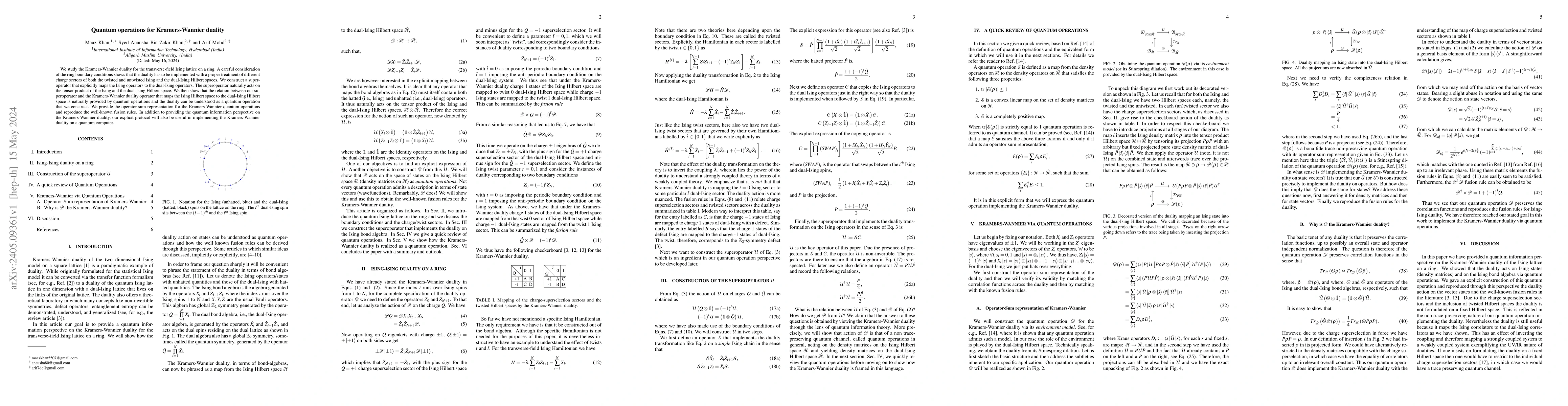 Thumbnail for Quantum operations for Kramers-Wannier duality