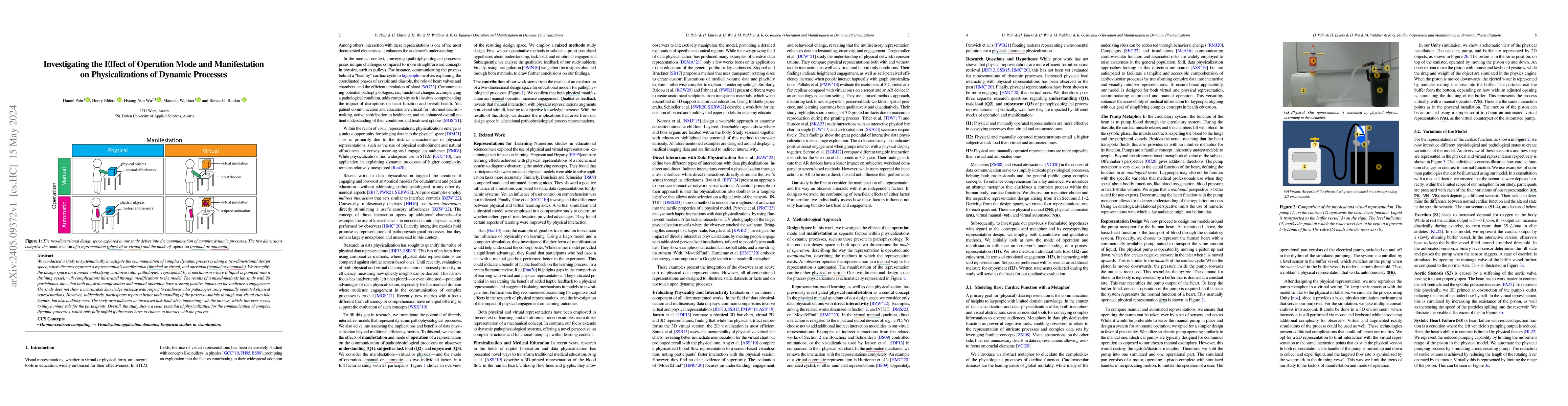 Thumbnail for Investigating the Effect of Operation Mode and Manifestation on
  Physicalizations of Dynamic Processes