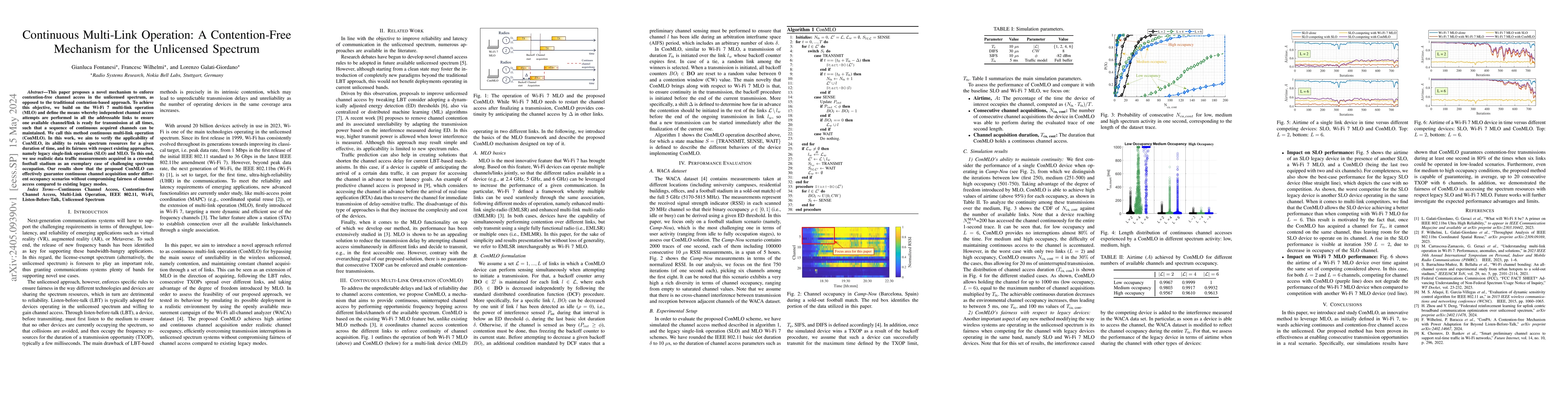 Thumbnail for Continuous Multi-Link Operation: A Contention-Free Mechanism for the
  Unlicensed Spectrum
