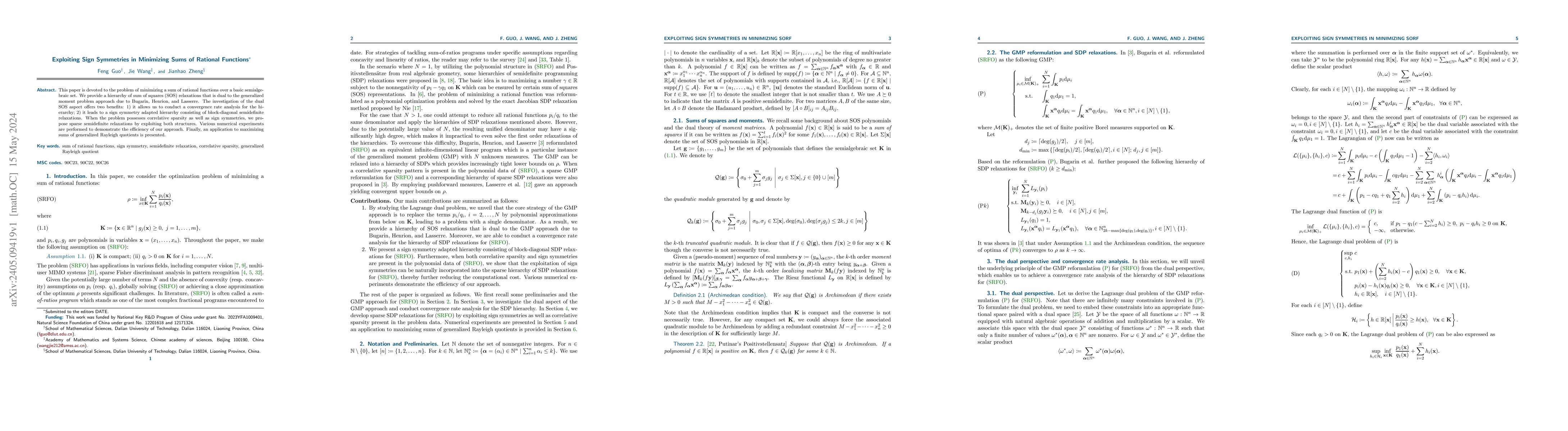 Thumbnail for Exploiting Sign Symmetries in Minimizing Sums of Rational Functions