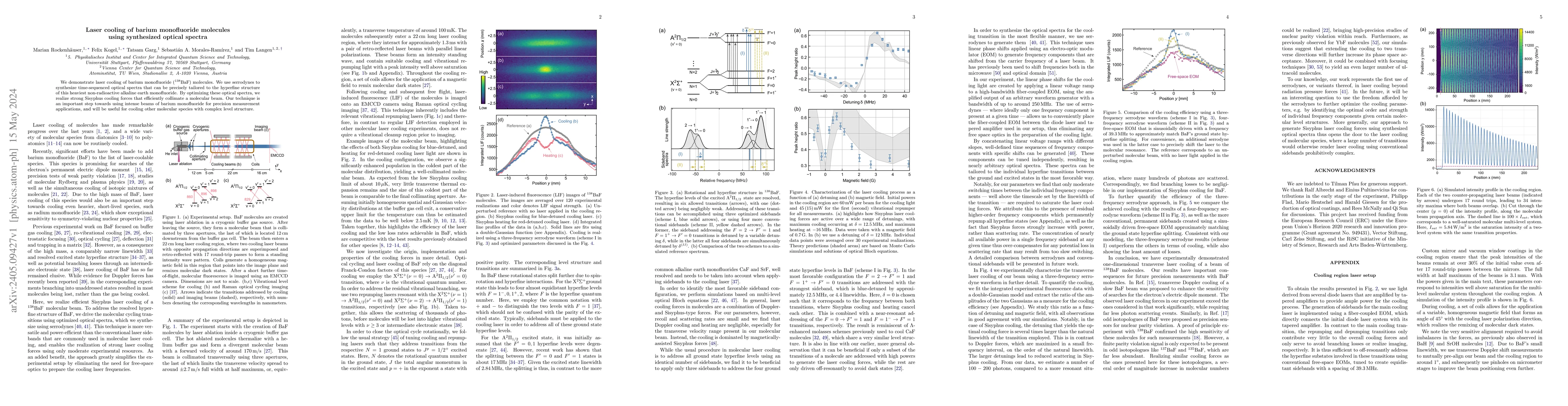 Thumbnail for Laser cooling of barium monofluoride molecules using synthesized optical
  spectra