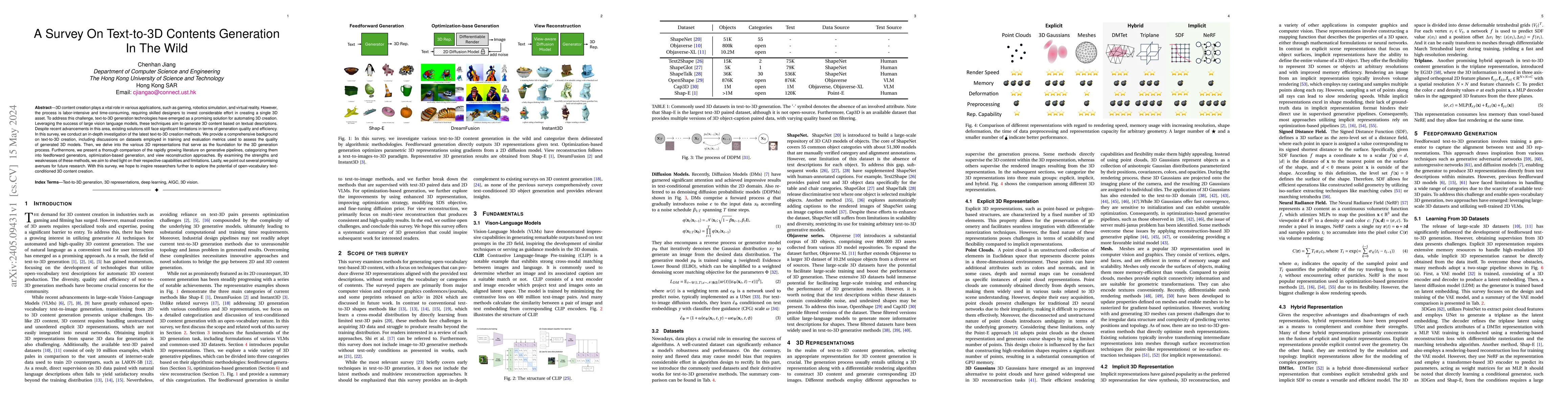 Thumbnail for A Survey On Text-to-3D Contents Generation In The Wild