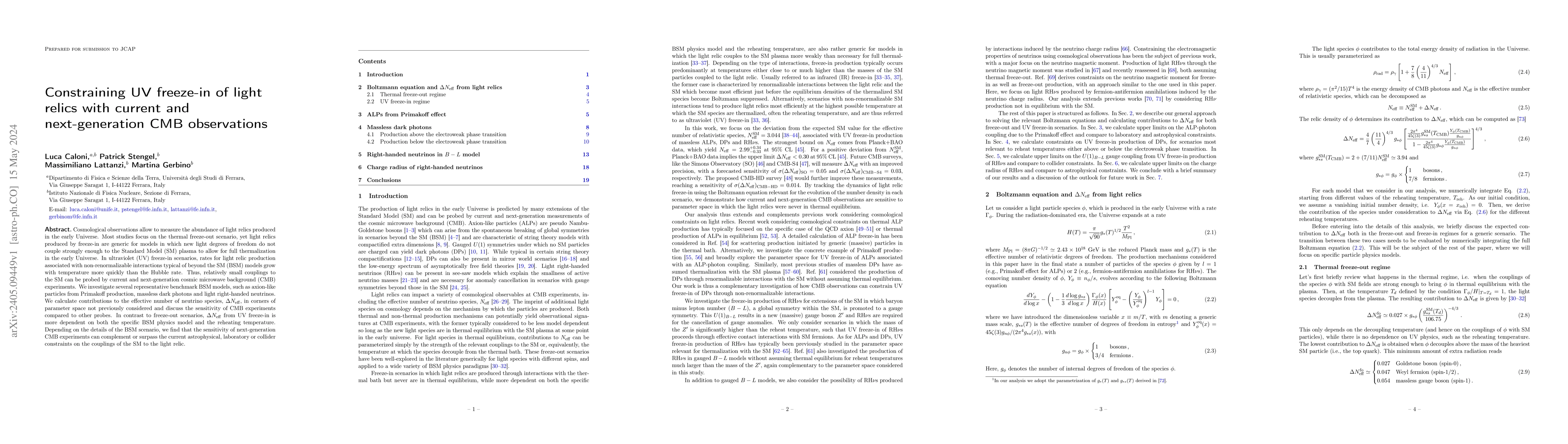 Thumbnail for Constraining UV freeze-in of light relics with current and
  next-generation CMB observations