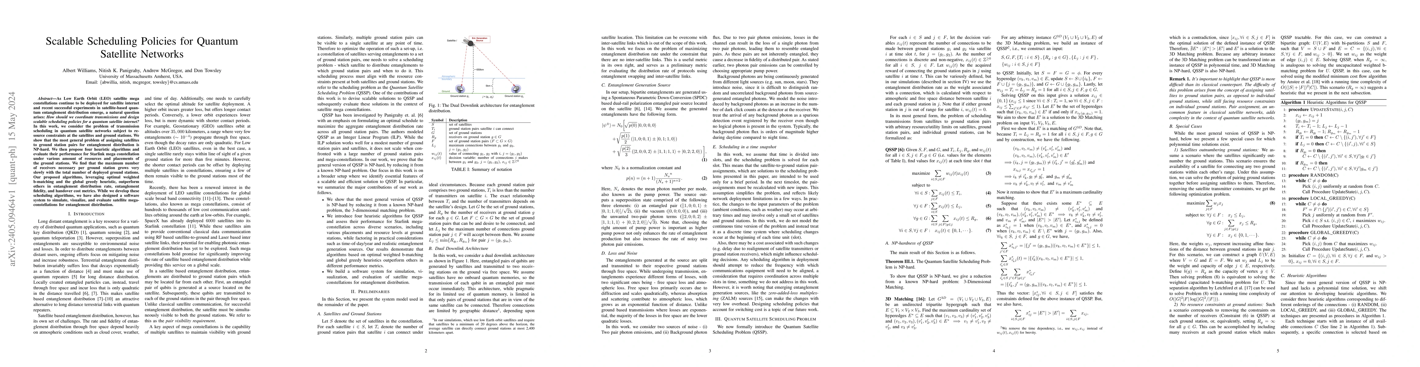 Thumbnail for Scalable Scheduling Policies for Quantum Satellite Networks