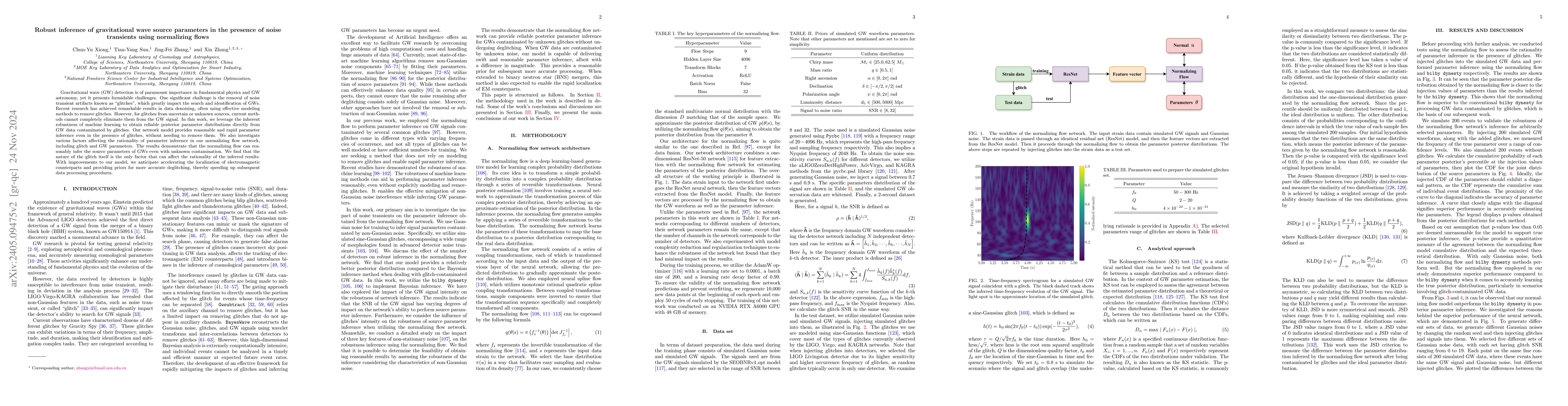 Thumbnail for Robust inference of gravitational wave source parameters in the presence
  of noise transients using normalizing flows