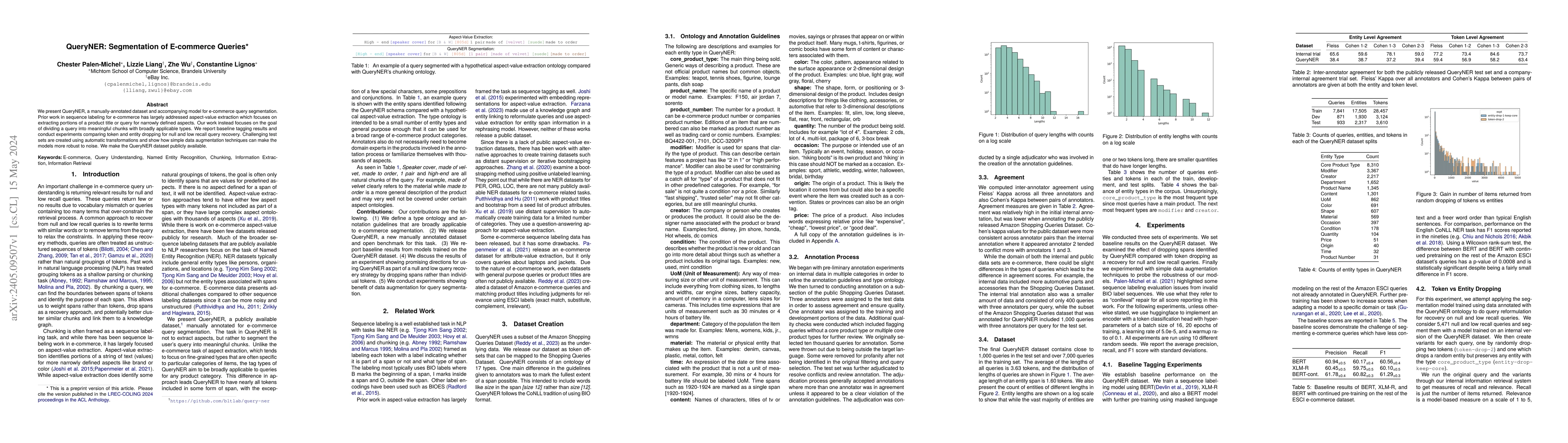 Thumbnail for QueryNER: Segmentation of E-commerce Queries