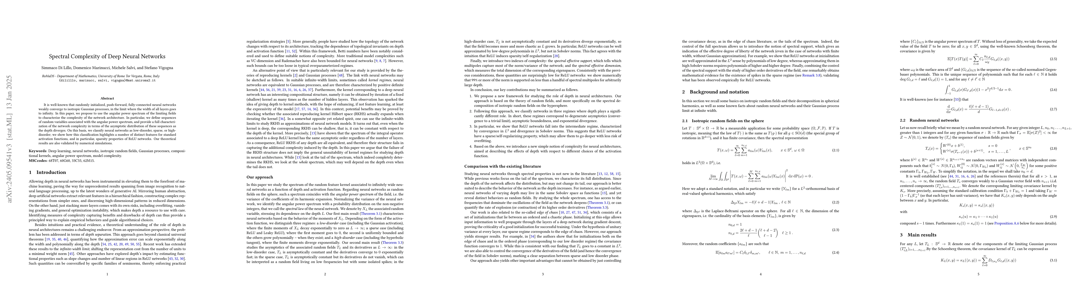 Thumbnail for Spectral complexity of deep neural networks