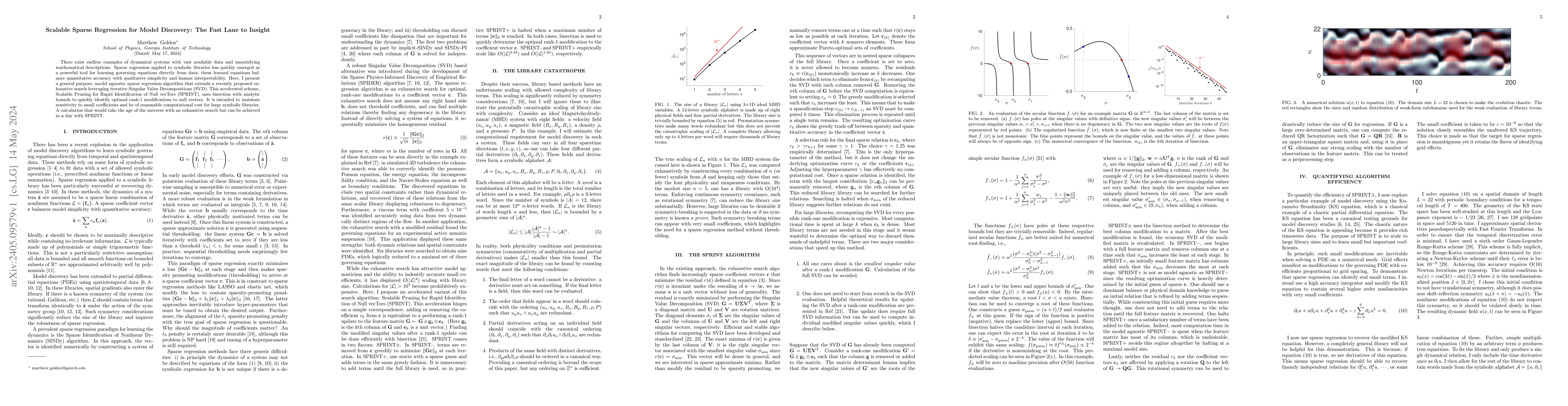 Thumbnail for Scalable Sparse Regression for Model Discovery: The Fast Lane to Insight