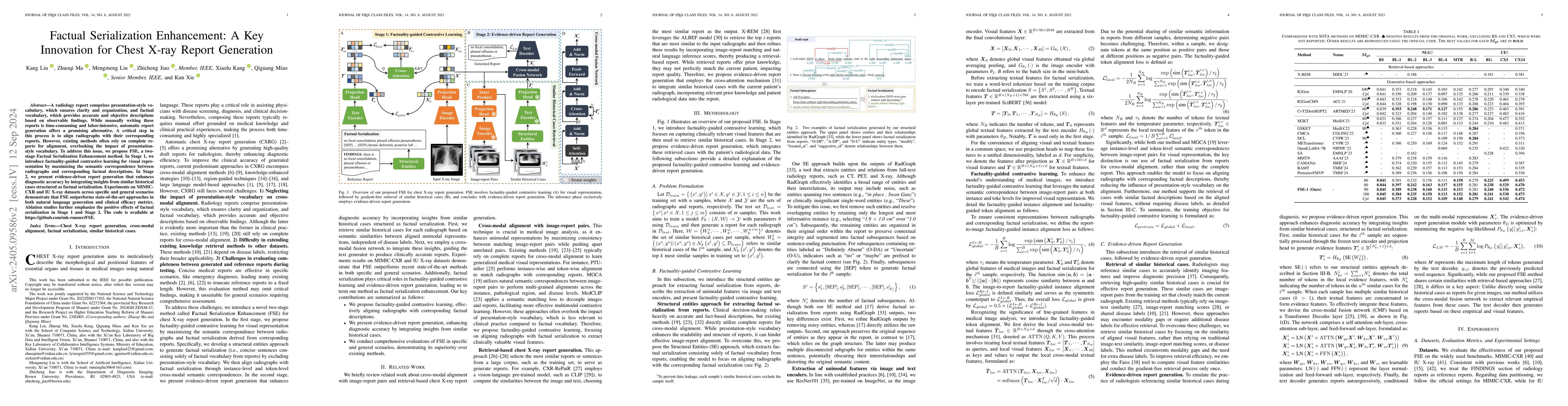 Thumbnail for Factual Serialization Enhancement: A Key Innovation for Chest X-ray
  Report Generation