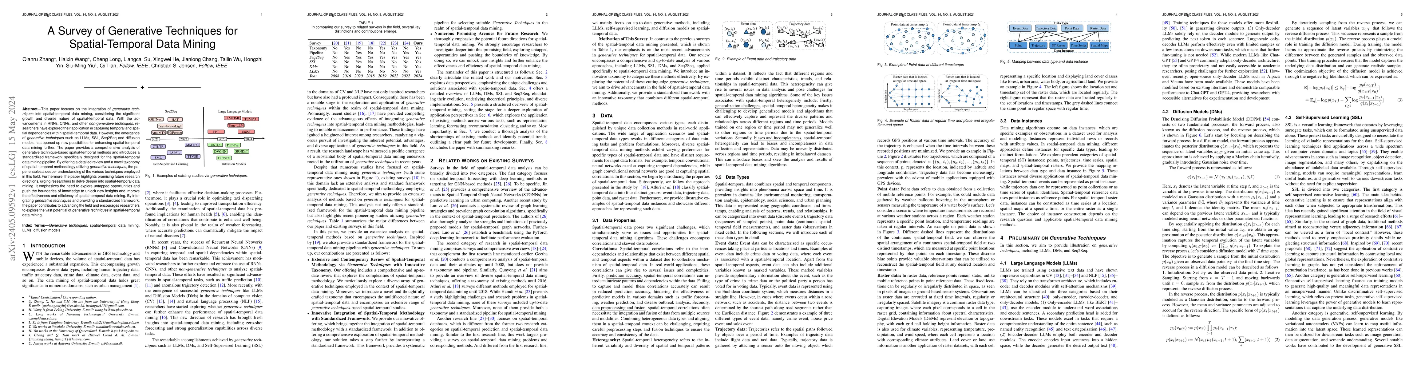 Thumbnail for A Survey of Generative Techniques for Spatial-Temporal Data Mining