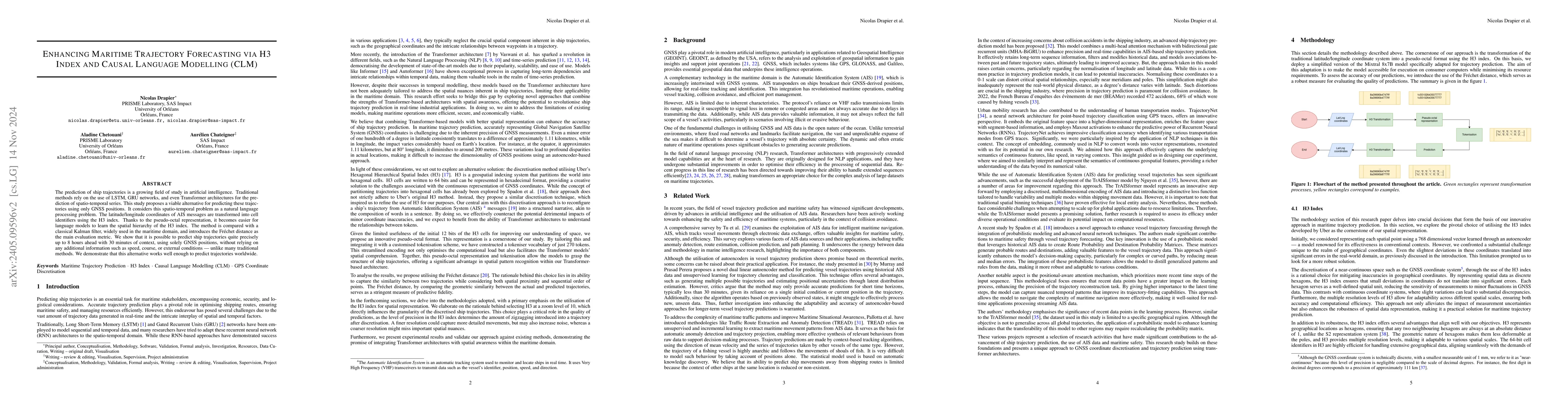 Thumbnail for Enhancing Maritime Trajectory Forecasting via H3 Index and Causal
  Language Modelling (CLM)