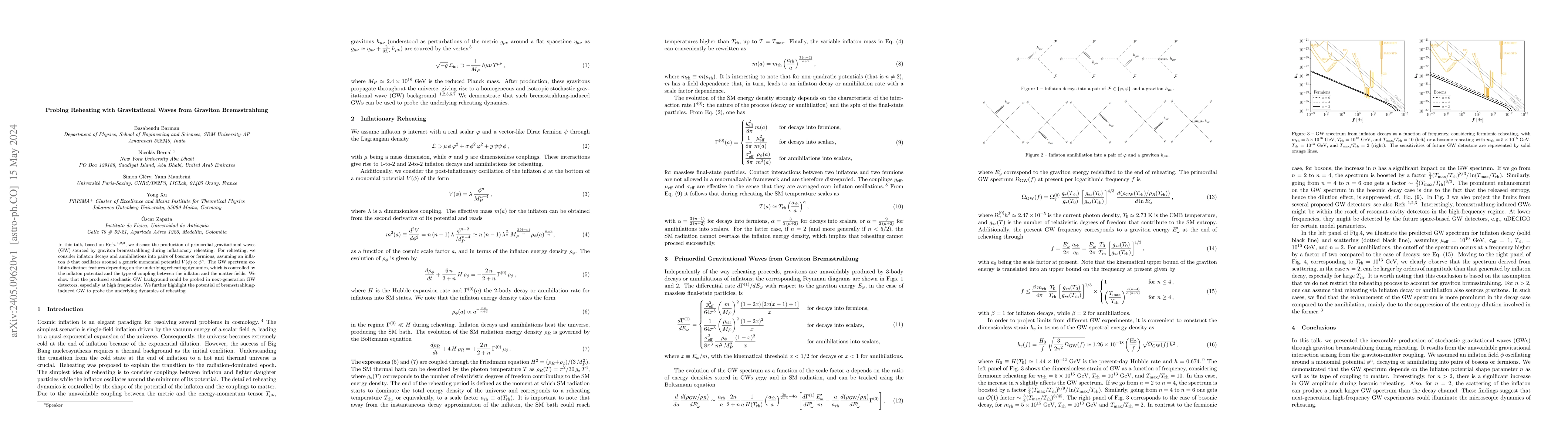 Thumbnail for Probing Reheating with Gravitational Waves from Graviton Bremsstrahlung