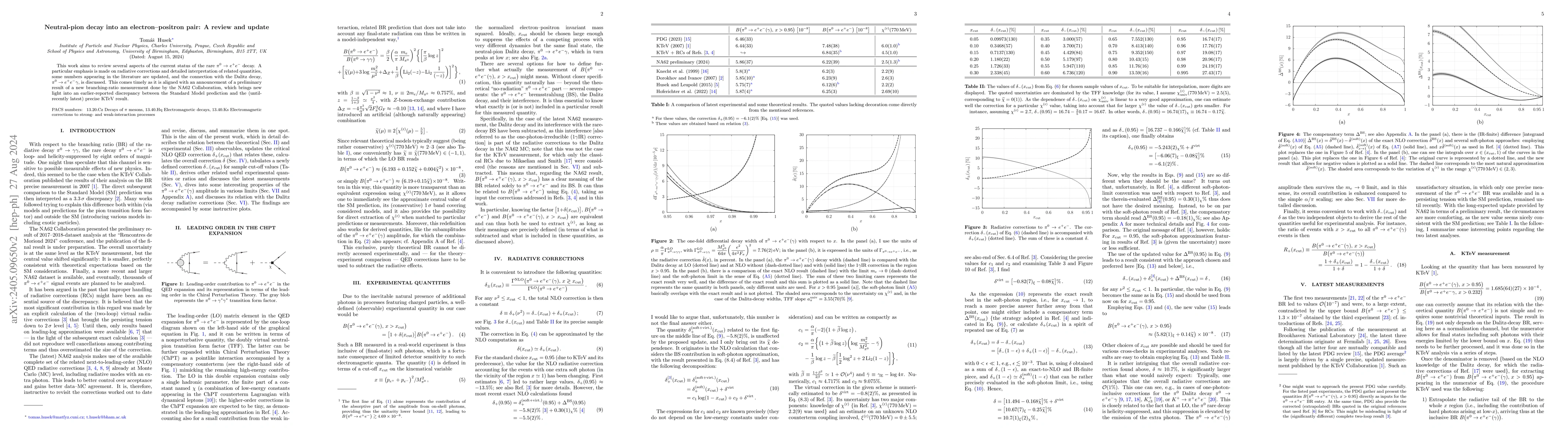 Thumbnail for The neutral-pion decay into electron-positron pair: A review and update