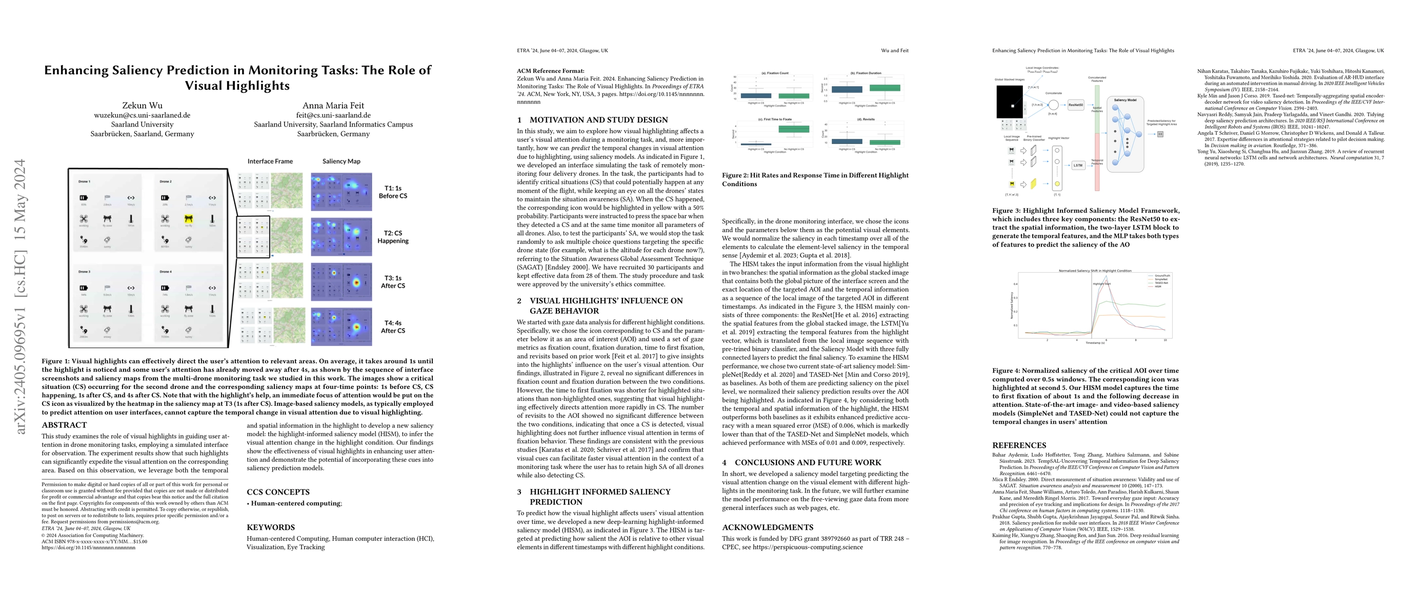 Thumbnail for Enhancing Saliency Prediction in Monitoring Tasks: The Role of Visual
  Highlights