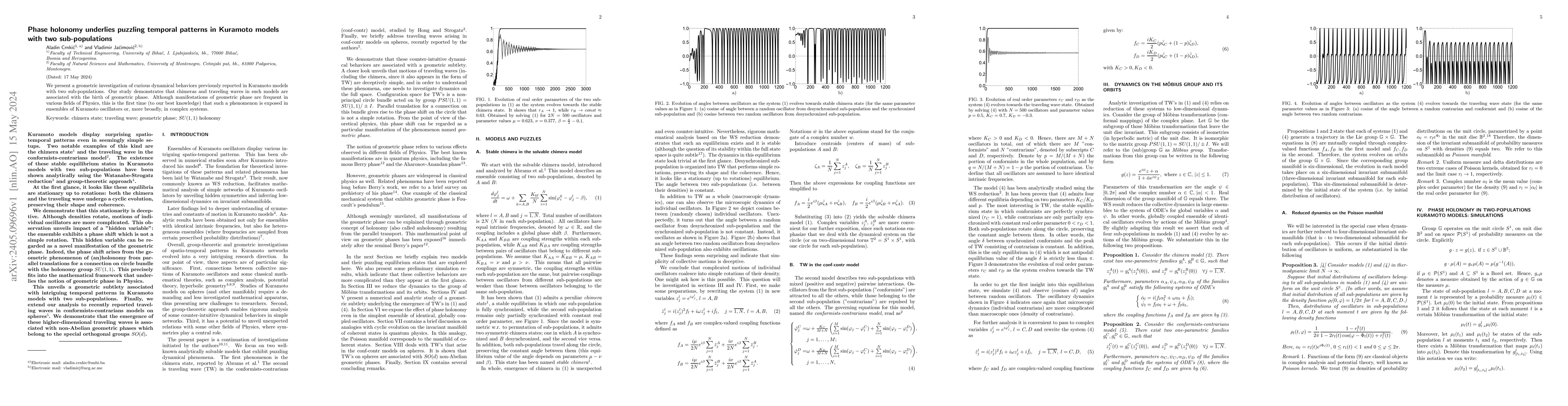 Thumbnail for Phase holonomy underlies puzzling temporal patterns in Kuramoto models
  with two sub-populations