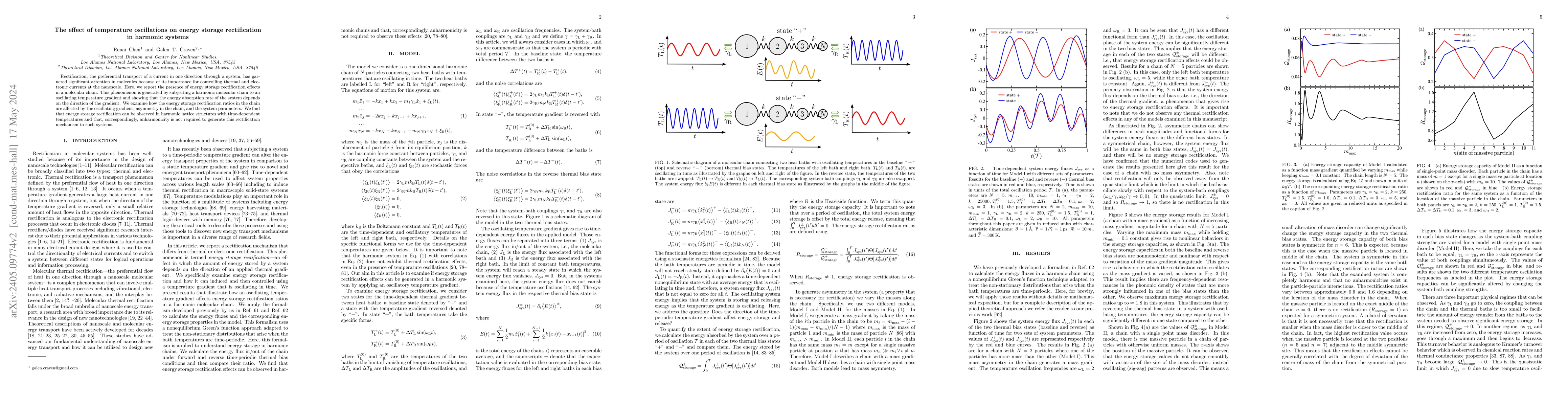 Thumbnail for The effect of temperature oscillations on energy storage rectification
  in harmonic systems