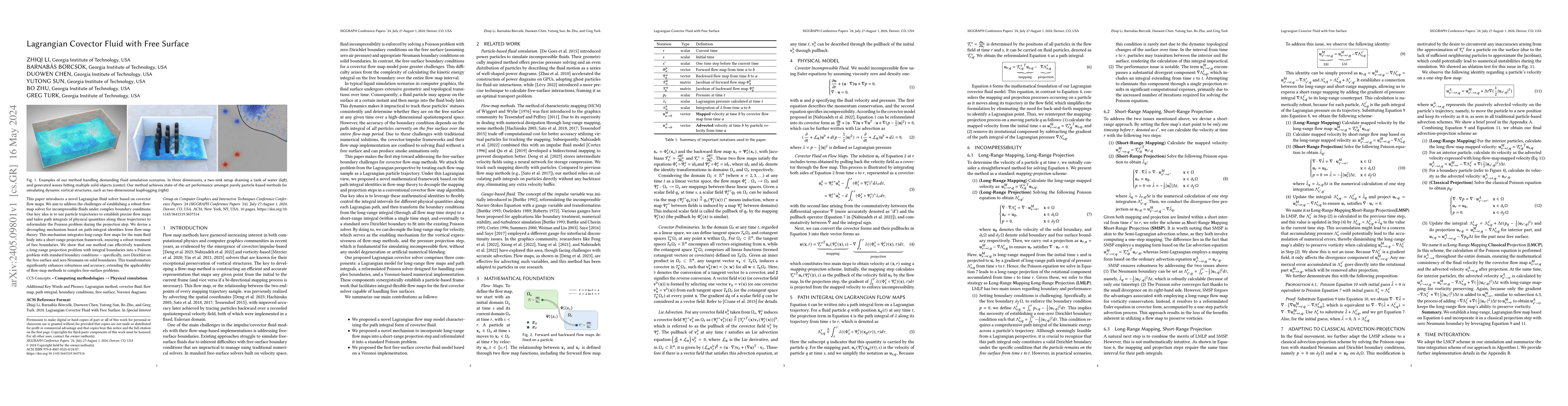 Thumbnail for Lagrangian Covector Fluid with Free Surface