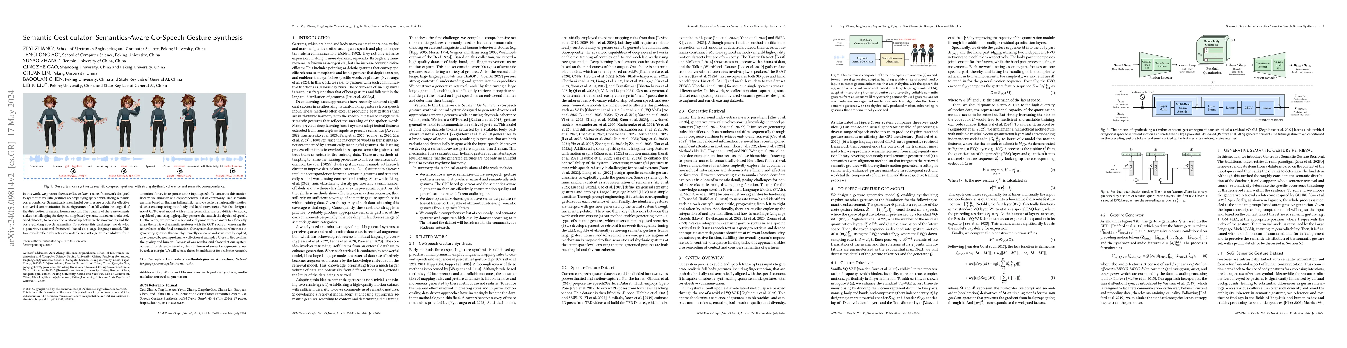 Thumbnail for Semantic Gesticulator: Semantics-Aware Co-Speech Gesture Synthesis