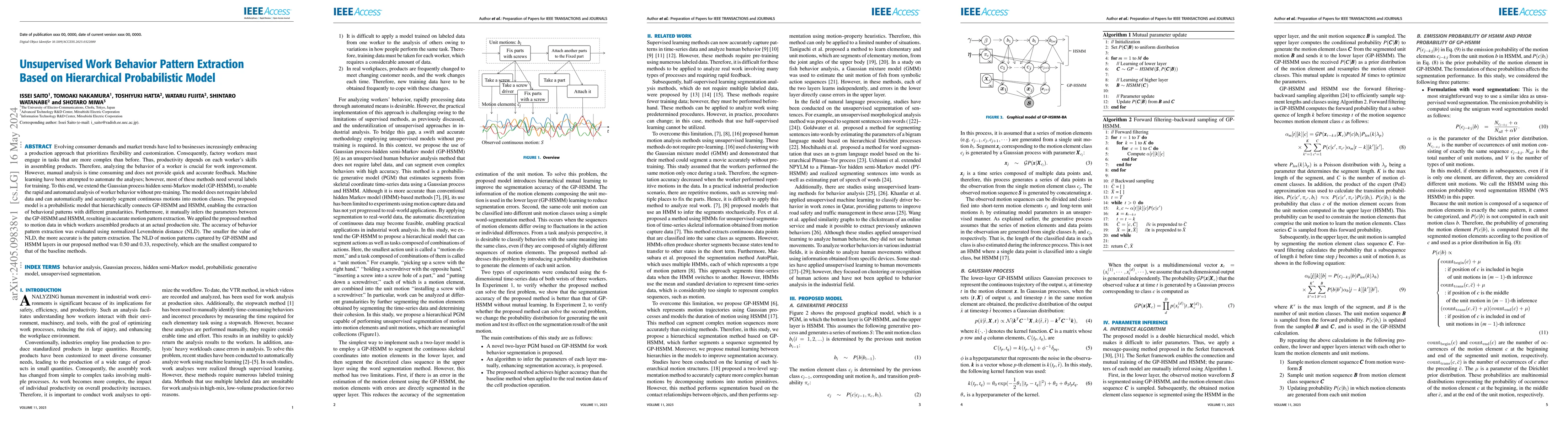 Thumbnail for Unsupervised Work Behavior Pattern Extraction Based on Hierarchical
  Probabilistic Model