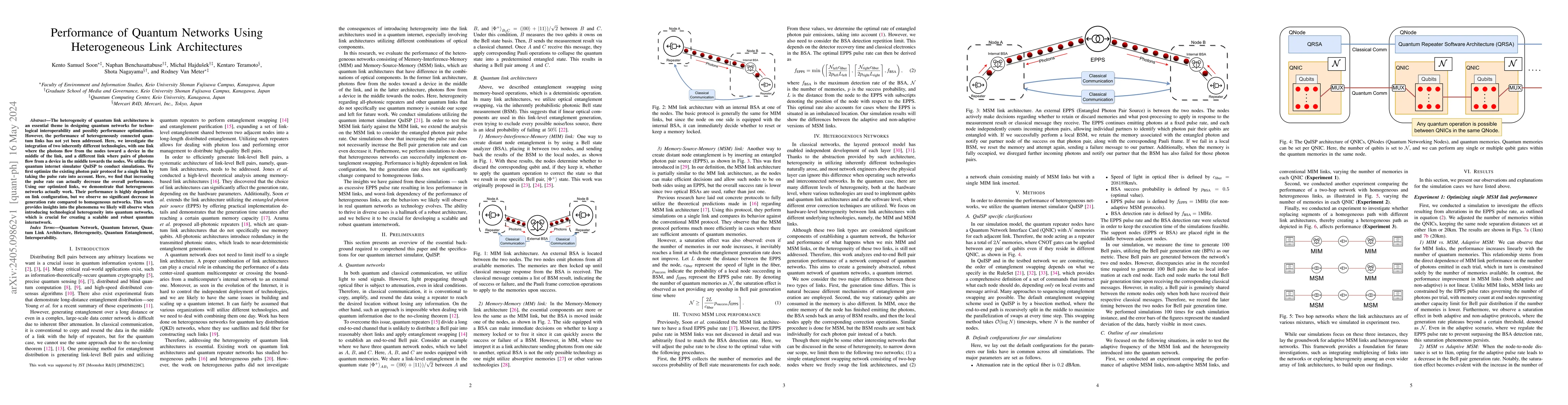 Thumbnail for Performance of Quantum Networks Using Heterogeneous Link Architectures